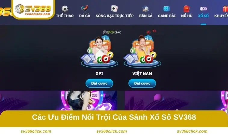 Các ưu điểm nổi trội của sảnh game