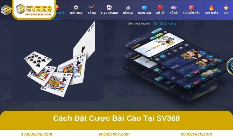 Cách chơi bài cào là lựa chọn nhiều kiểu đặt cược khác nhau 