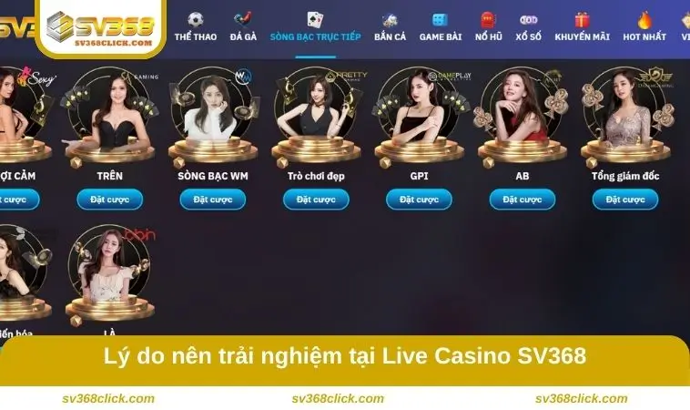 Lý do nên trải nghiệm tại sảnh game