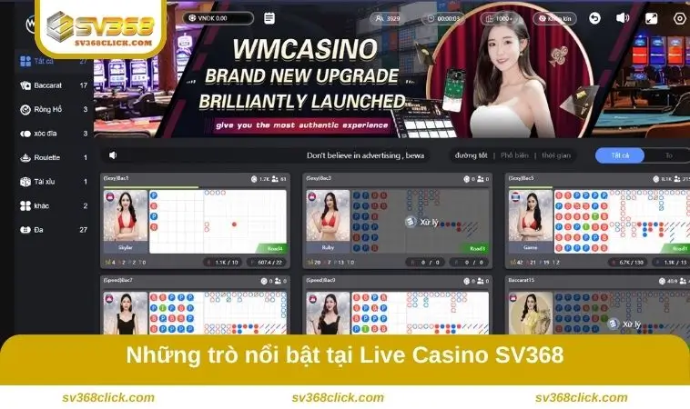 Những trò phổ biến nhất