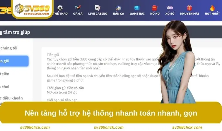 Nền tảng hỗ trợ hệ thống nhanh toán nhanh, gọn